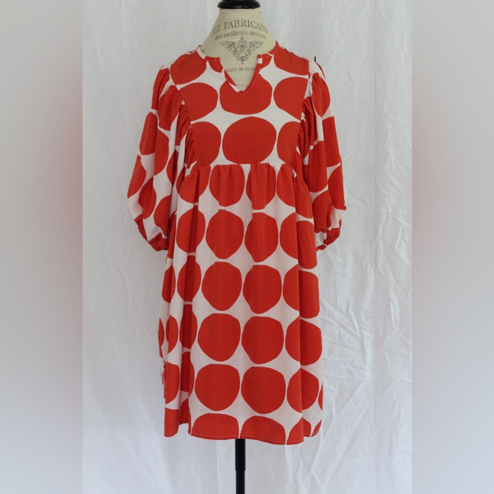 On My Mind Red Polka Dot Dress - M - Picture 2 of 7